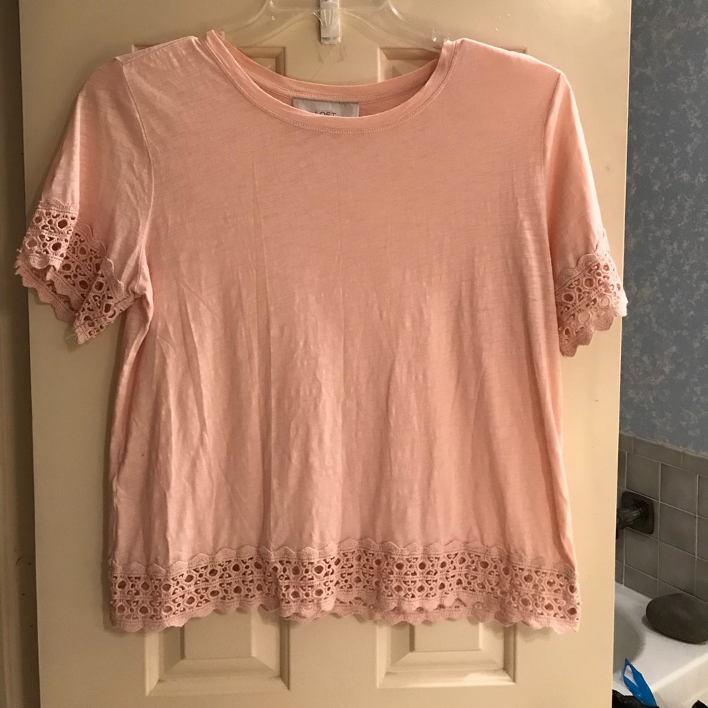 Ann Taylor Loft pink Blouse